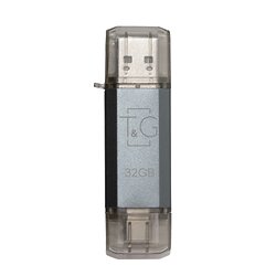 Флеш-накопичувач USB 32GB Type-C T&G 009 Star Series Silver (TG009TC-32GSL)