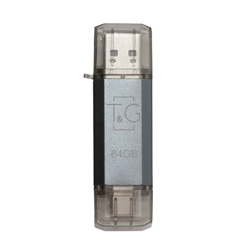 Флеш-накопитель USB 64GB Type-C T&G 009 Star Series Silver (TG009TC-64GSL)