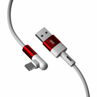 Кабель XO NB152 Elbow USB-USB Type-C 2.4A 1м White (6920680872503)