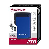Портативний жорсткий диск Transcend 2TB USB 3.1 StoreJet 25H3 Синій