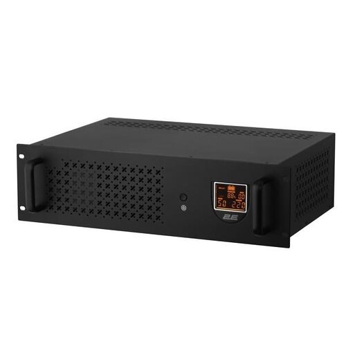 Джерело безперебійного живлення 2E RE2000, 2000VA/1200W, RM 3U, LCD, USB, 2xSchuko