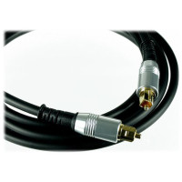 Оптоволоконный кабель Atcom Toslink - Toslink (M/M), 1.8 м, черный (10703) пакет