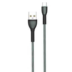 Кабель ColorWay USB - micro USB (M/M), Braided Cloth, 3 А, 1 м, Gray (CW-CBUM041-GR)
