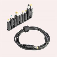 Універсальний кабель для зарядки ноутбука USB-C,  з потужністю 5 Вт постійного струму + 9 перехідних штекерів