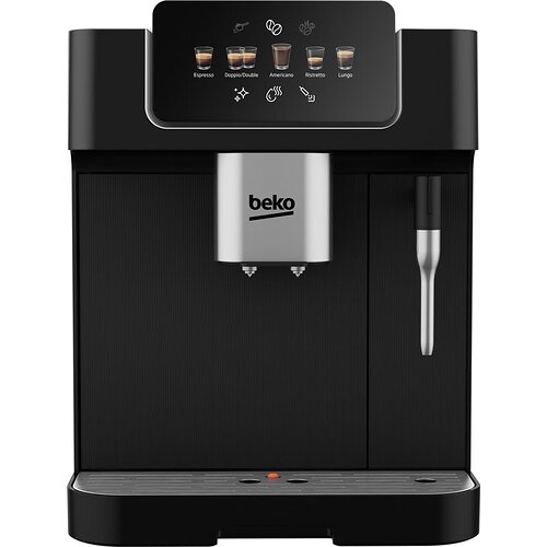 Кавомашина Beko 2.0л, зерно, ручний капучинатор, авторецептів - 5, чорний