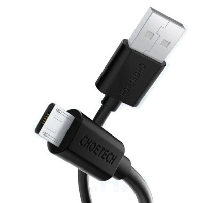 Кабель Choetech USB - micro USB (M/M), 1.2 м, Black (AB003) Кабель Choetech USB - micro USB (M/M), 1.2 м, Black (AB003)