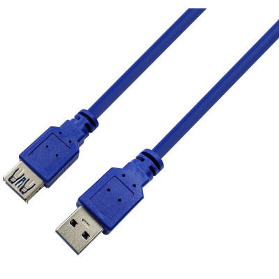 Кабель Prologix подовжувач USB (AM/AF), USB 3.0, 3 м, синій (PR-USB-P-11-30-3m) Кабель Prologix подовжувач USB (AM/AF), USB 3.0, 3 м, синій (PR-USB-P-11-30-3m)