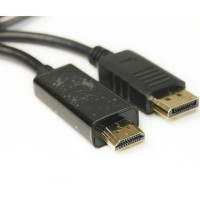 Кабель PowerPlant (KD00AS1278) DisplayPort-HDMI v1.4, 1.8м, Black