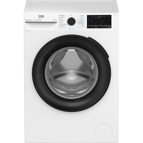 Пральна машина Beko фронтальна, 8кг, 1400, A, 55см, дисплей, інвертор, пара, білий