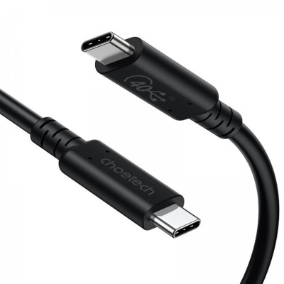 Кабель Choetech USB Type-C - USB Type-C (M/M), 0.8 м, Black (XCC-1028-BK) Кабель Choetech USB Type-C - USB Type-C (M/M), 0.8 м, Black (XCC-1028-BK)
