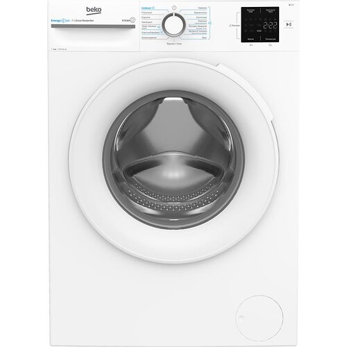 Пральна машина Beko фронтальна, 6кг, 1200, A+++, 45см, дисплей, інвертор, пара, білий