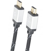 Кабель Cablexpert HDMI - HDMI V 2.0 (M/M), 2 м, черный/серый (CCB-HDMIL-2M) коробка