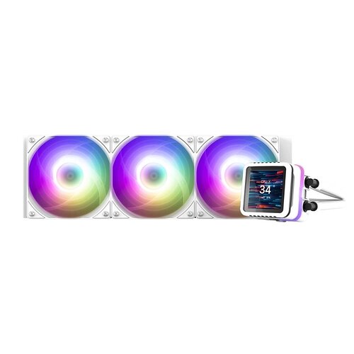 Система рідинного оxолодження  Zalman Alpha 2DS A36 ARGB, LGA1851, 1700, 1200, 115x, AM5, AM4, TDP 350W, білий