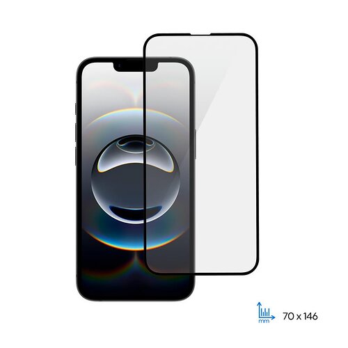 Захисне скло 2E для Apple iPhone 16e(6.1), 2.5D FCFG, (1 Pack), чорна рамка