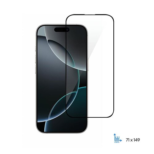 Захисне скло 2E для Apple iPhone 16 Plus(6.7), 2.5D FCFG, (1 Pack), чорна рамка