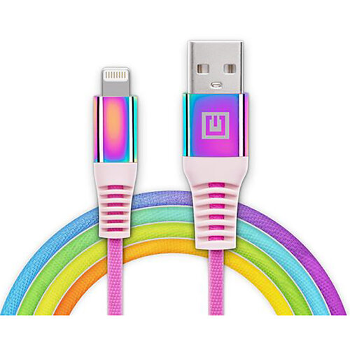 Кабель REAL-EL USB - Lightning (M/M), 1 м, Rainbow (EL123500051)