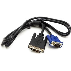 Адаптер PowerPlant (CA911981) DVI-D (М)-VGA(М), 1 м, черный