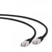 Патч-корд S\/FTP Cablexpert (PP6A-LSZHCU-BK-1M) cat.6a, литой, 50u штекер с защелкой, 1м, черный