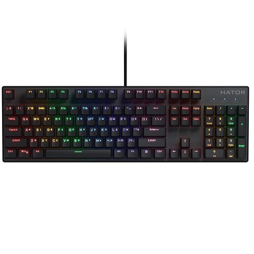 Клавиатура Hator Icefall Mecha Rainbow Black (HTK104UA)
