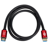 Кабель Atcom HDMI - HDMI V 2.0 (M/M), 4K, 2 м, черный/красный (24942) пакет