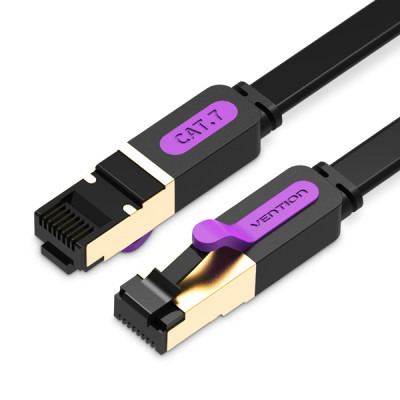 Патч-корд Vention CAT7 SFTP Ethernet, 3 м, Черный (ICABI)