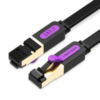Патч-корд Vention CAT7 SSTP Ethernet, 8 м, Черный (ICABK)