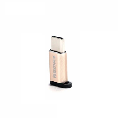 Адаптер Remax RA-USB1 Feliz microUSB-USB Type-C Gold (6954851289807) Адаптер Remax RA-USB1 Feliz microUSB-USB Type-C Gold (6954851289807)