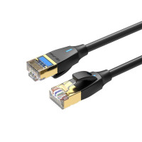 Патч-корд Vention CAT 8 SFTP Ethernet Slim Type, 3 м, Черный (IKIBI)