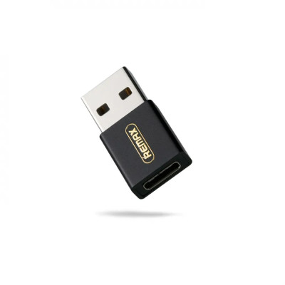 Адаптер Remax RA-USB3 Joymove USB Type-C-USB Black (6954851284291) Адаптер Remax RA-USB3 Joymove USB Type-C-USB Black (6954851284291)