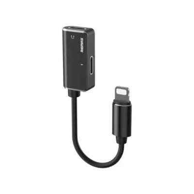 Адаптер Remax RL-LA02i Enjoy 2in1 Lightning-2 Lightning, 12см, Black (6954851297994) Адаптер Remax RL-LA02i Enjoy 2in1 Lightning-2 Lightning, 12см, Black (6954851297994)