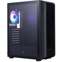 Корпус 1stPlayer H6-BK-4F7 Black без БЖ
