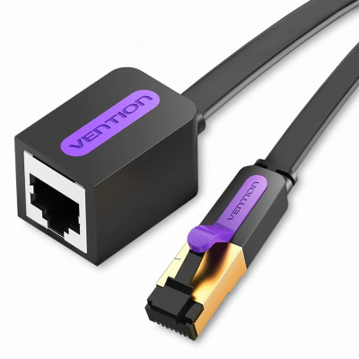 Патч-корд Vention CAT7 FTP Ethernet, 1 m, Black (ICBBF)