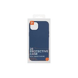 Чохол 2Е Basic для iPhone 14 Max, Liquid Silicone, синій світлий