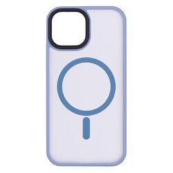 Чохол 2Е Basic для iPhone 15, Soft Touch MagSafe Cover, синій світлий