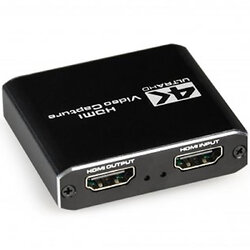 Адаптер Cablexpert HDMI - HDMI+USB+3.5 мм (F/F), Black (UHG-4K2-01)