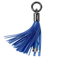 Кабель Remax RC-053i Tassel Ring USB - Lightning (M/M), 0.15 м, Blue (6954851260165)