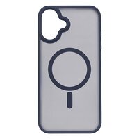 Чохол 2Е Basic для  iPhone 16 Plus, Soft Touch MagSafe Cover, синій темний