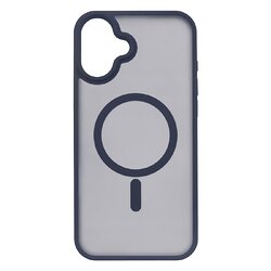 Чохол 2Е Basic для  iPhone 16 Plus, Soft Touch MagSafe Cover, синій темний