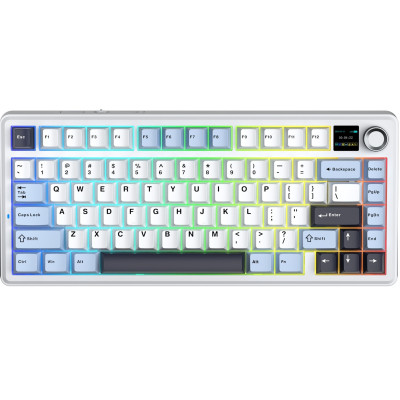 Беспроводная клавиатура Aula F75 Max White (6978080501158)