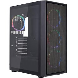 Корпус 1stPlayer Go6-BK-4FS7 Black без БЖ
