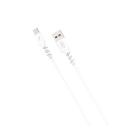 Кабель SkyDolphin S07T TPE High Elastic Line USB - USB Type-C (M/M), 1 м, White (SDUSB-000595)