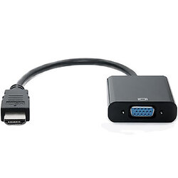 Адаптер REAL-EL HDMI - VGA (M/F), 0.15 м, черный (EL123500020)