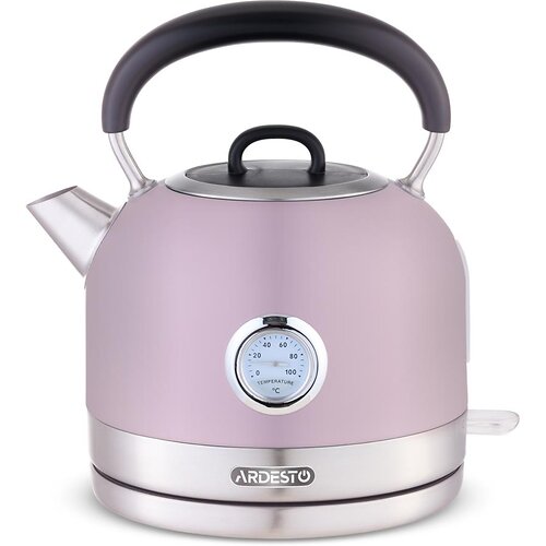 Електрочайник ARDESTO Lilac Dream, 1.7л, метал, мат, Otter, ліловий