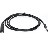 Аудио-кабель REAL-EL Audio Pro 3.5 мм - 3.5 мм (M/F), 1 м, черный (EL123500041)
