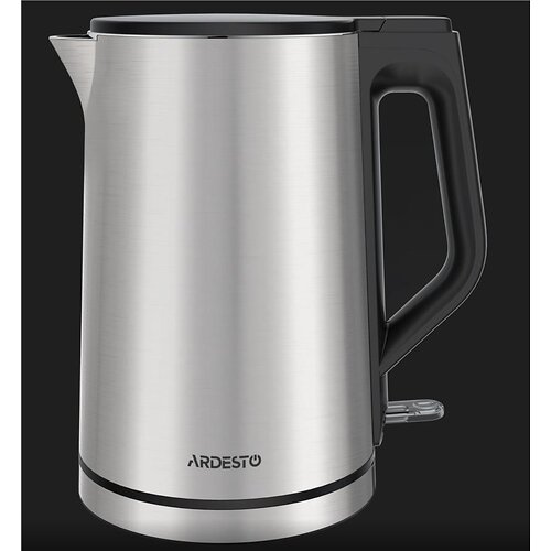 Електрочайник ARDESTO Steel Collection 1.5л, подвійні стінки, сріблястий