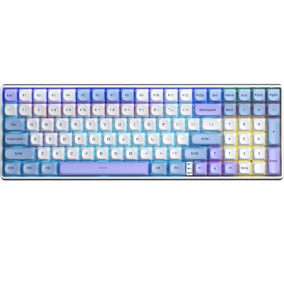 Беспроводная клавиатура Aula S100pro Red Switch White/Blue (6948391205762)
