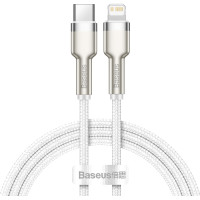 Кабель Baseus Cafule Metal USB-C - Lightning (M/M), 1 м White (6953156202078) Кабель Baseus Cafule Metal USB-C - Lightning (M/M), 1 м White (6953156202078)