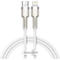 Кабель Baseus Cafule Metal USB-C - Lightning (M/M), 1 м White (6953156202078)