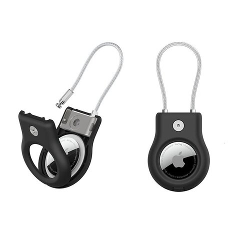 Тримач Belkin Secure Holder with Wire Cable AirTag, чорний