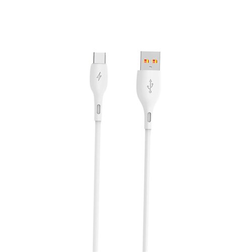 Кабель SkyDolphin S22T Soft Silicone USB - USB Type-C (M/M), 1 м, White (SDUSB-000602)